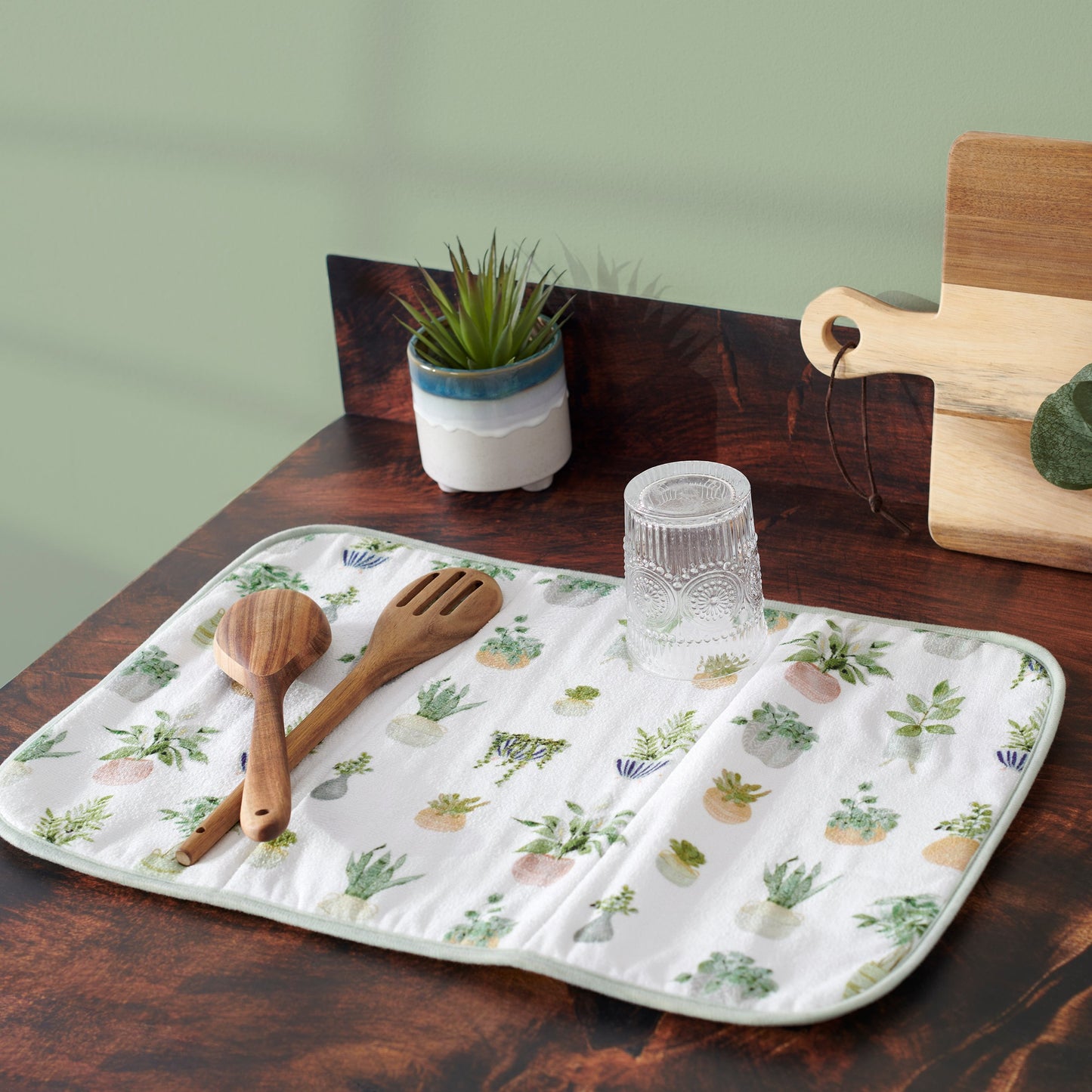 Primitives by Kathy Decorative Kitchen Plants Drying Mat