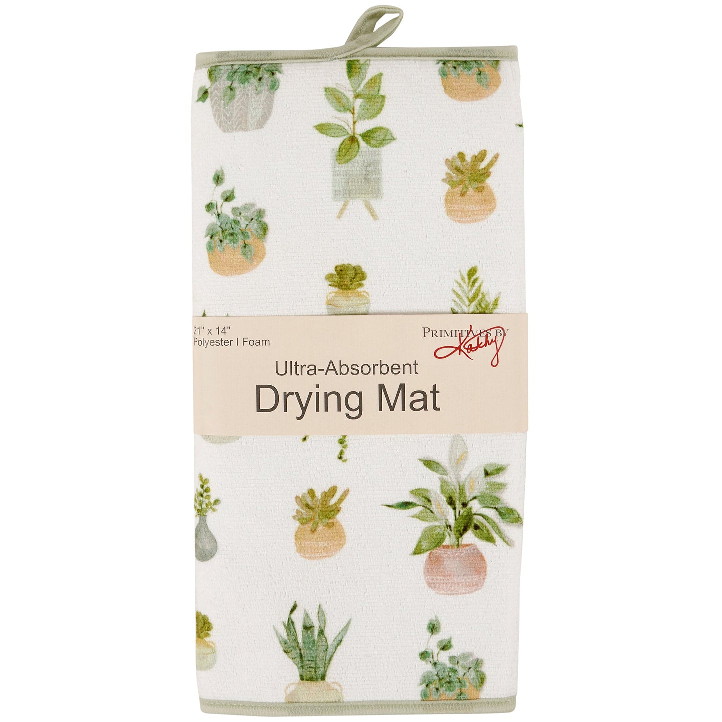 Primitives by Kathy Decorative Kitchen Plants Drying Mat