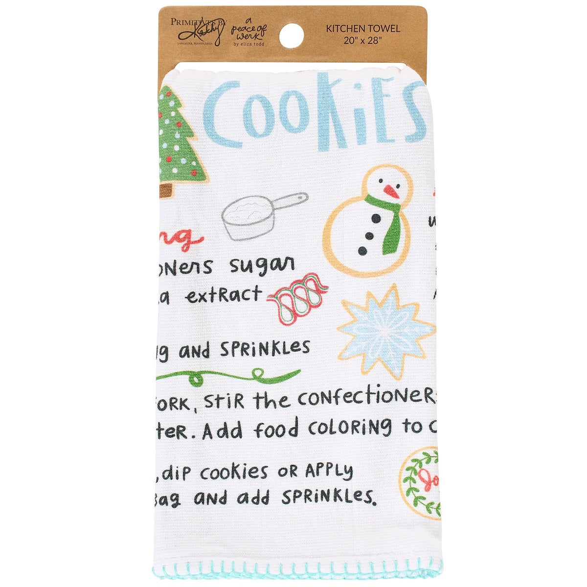 Primitives by Kathy Iced Sugar Cookies Kitchen Towel