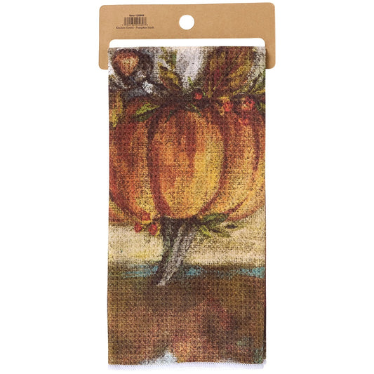 Primitives by Kathy Pumpkin Stack Kitchen Towel
