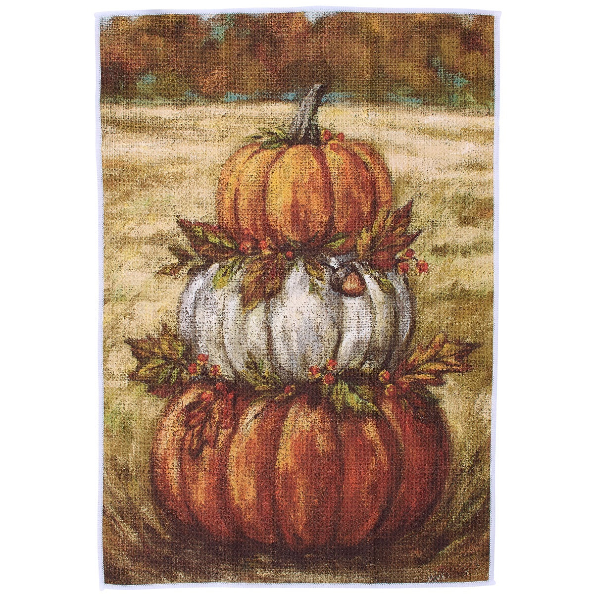 Primitives by Kathy Pumpkin Stack Kitchen Towel