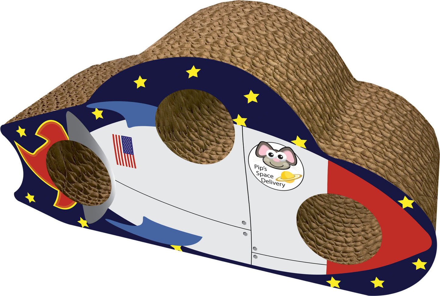 Imperial Cat Pay 'n Shapes Medium Habitat Enhancer Rocket Ship - Small Animal