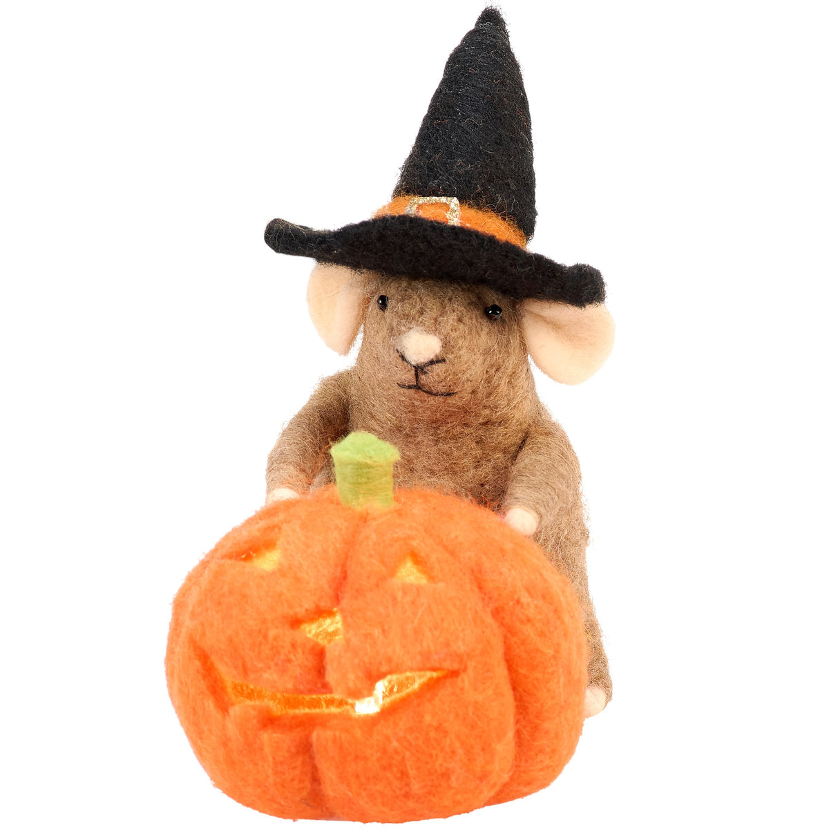 Primitives by Kathy Lighted Pumpkin Mouse Critter
