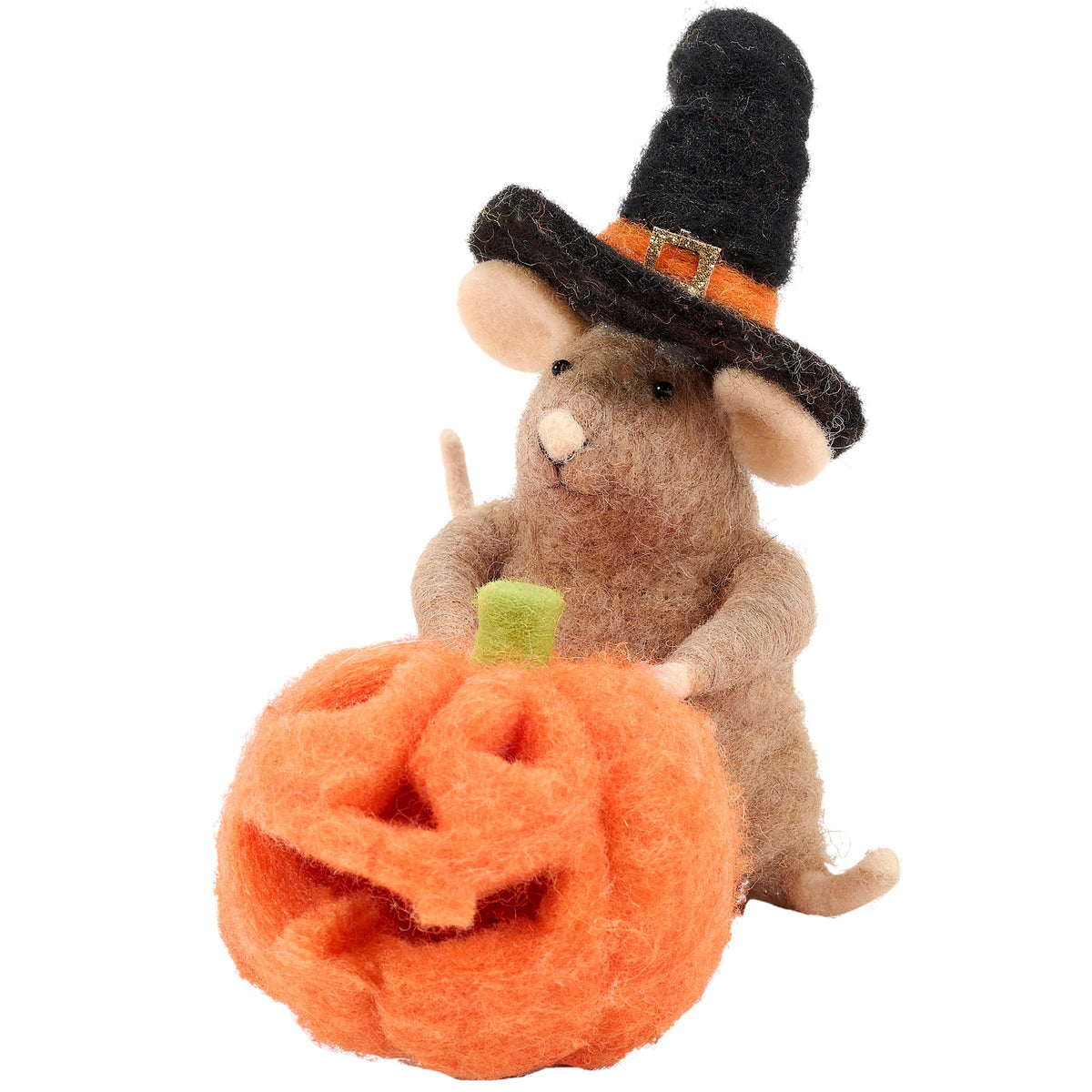 Primitives by Kathy Lighted Pumpkin Mouse Critter