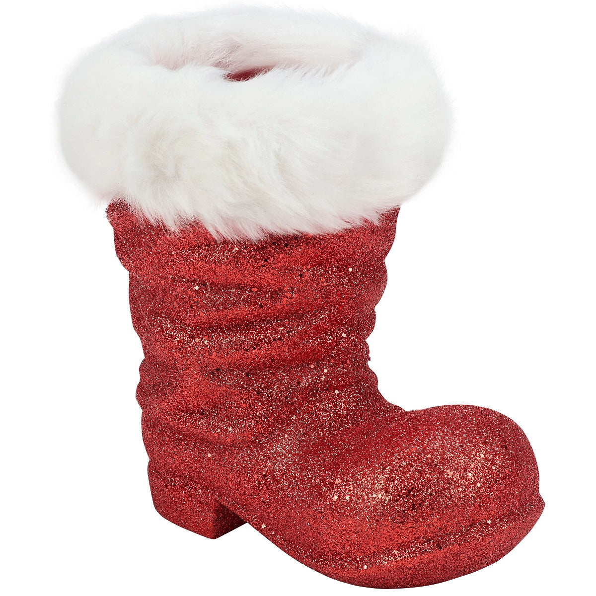 Primitives by Kathy Glitter Santa Boot Sitter - Large