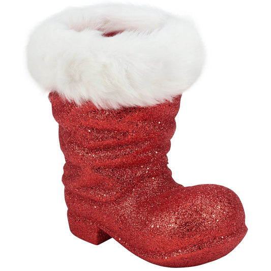 Primitives by Kathy Glitter Santa Boot Sitter - Large
