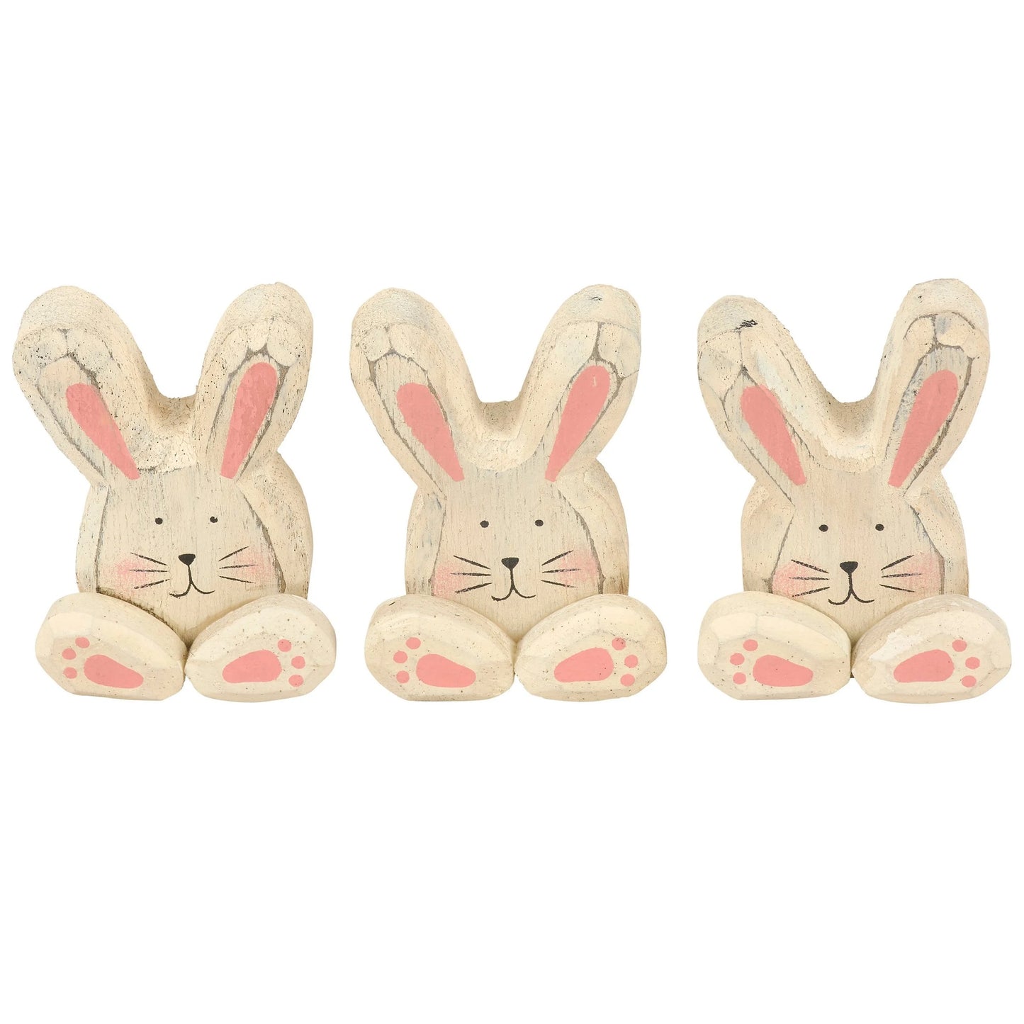 Primitives by Kathy Bunny Friends Chunky Easter Sitter Set