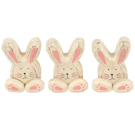 Primitives by Kathy Bunny Friends Chunky Easter Sitter Set