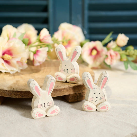 Primitives by Kathy Bunny Friends Chunky Easter Sitter Set