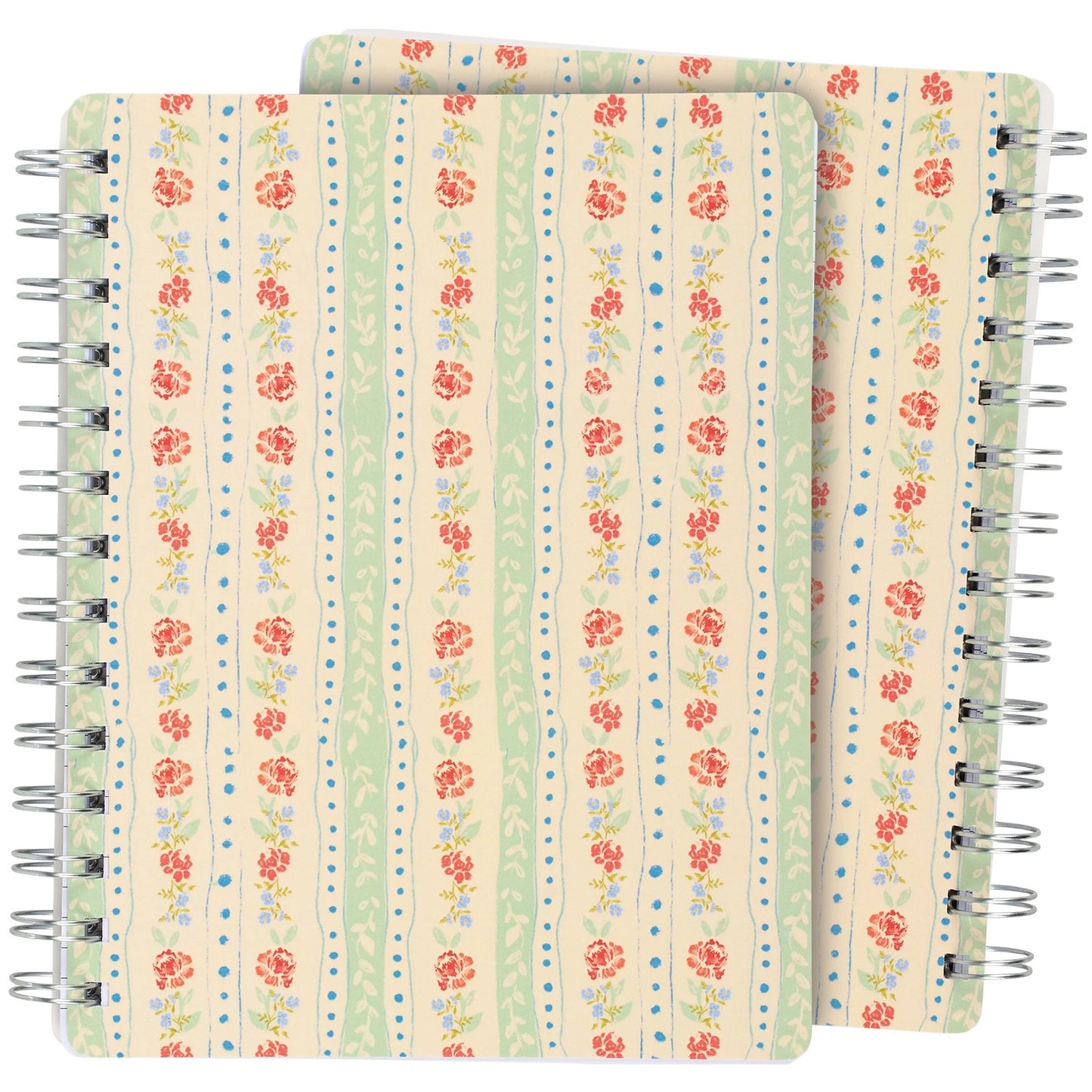 Primitives by Kathy Floral Stripe Spiral Notebook