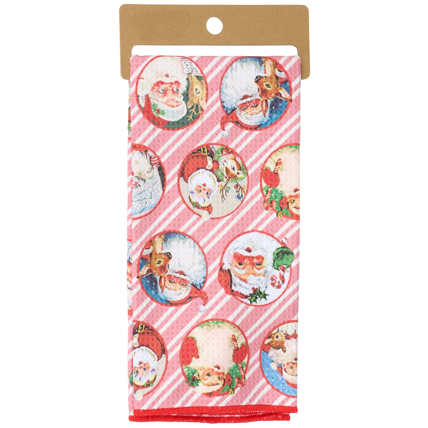 Primitives by Kathy Santa Faces Kitchen Towel - 18" x 26"