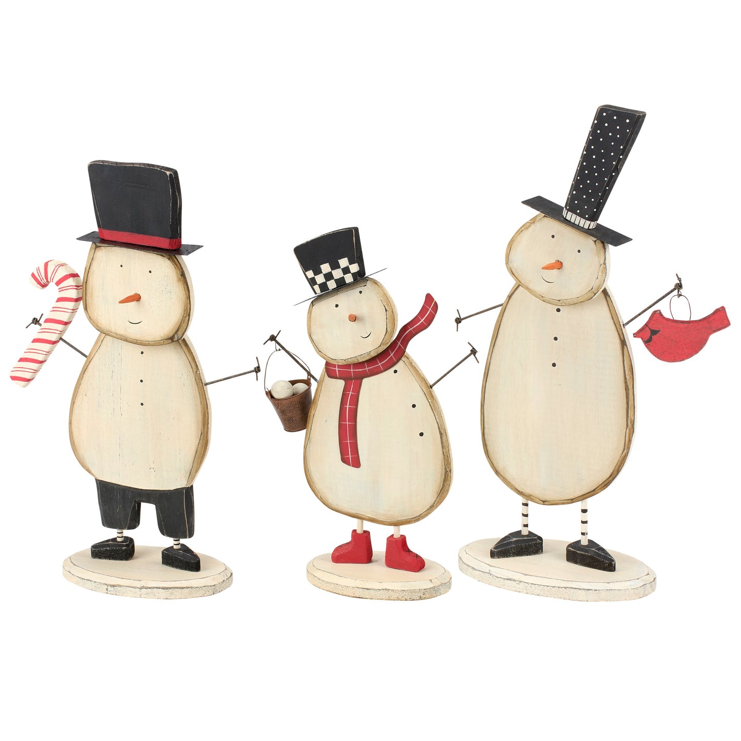 Primitives by Kathy Snowmen Trio Stand Up Sitter Set