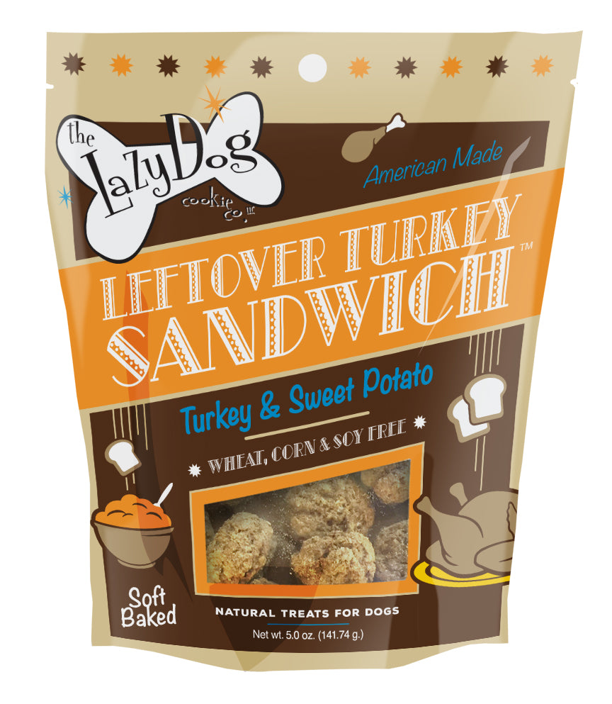 The Lazy Dog Cookie Co. Leftover Turkey Sandwich Dog Treats