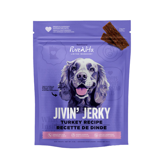 NutriSource PureVita Limited Ingredient Turkey Jerky Dog Treats - 4 oz