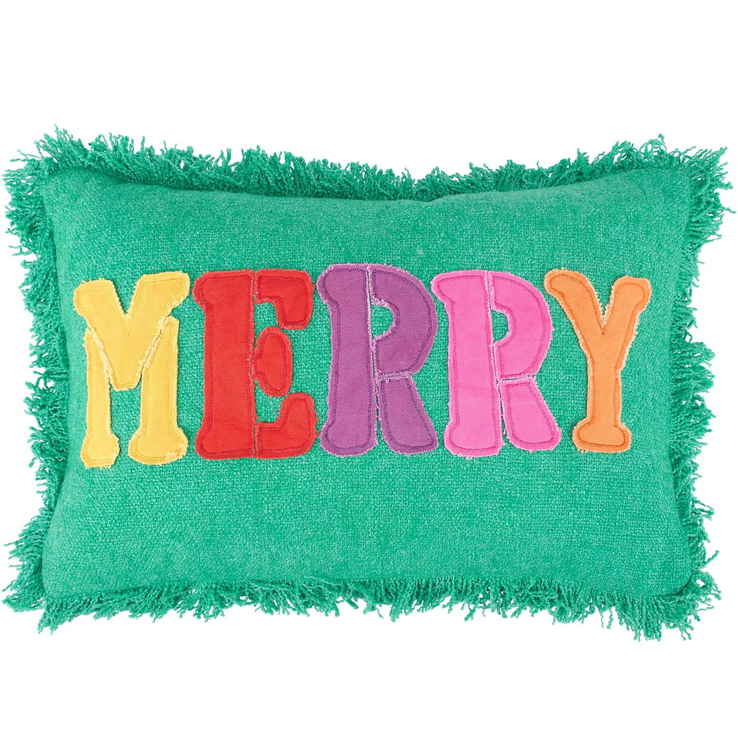 Primitives by Kathy Colorful Merry Pillow - 18" x 12"
