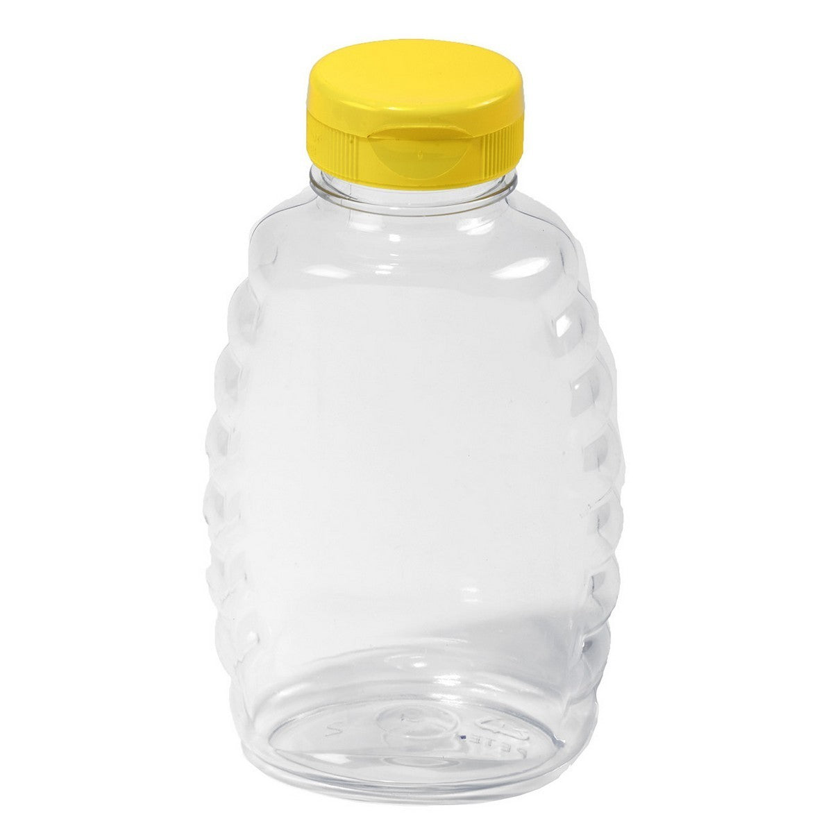 Miller Plastic Skep-Style Jar Honey Squeeze Bottle with Flip-top Lid - 16 oz- 12 Pack