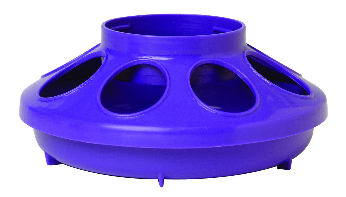 Little Giant Plastic Poultry Feeder Base for 1 Quart Container- Purple