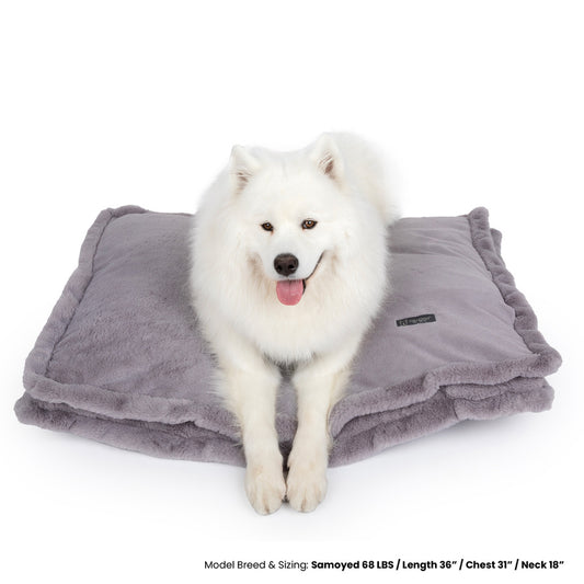 Nandog Pet Gear Removable Cover Large Cloud Pillow Bed Gray - 40 X 30 In