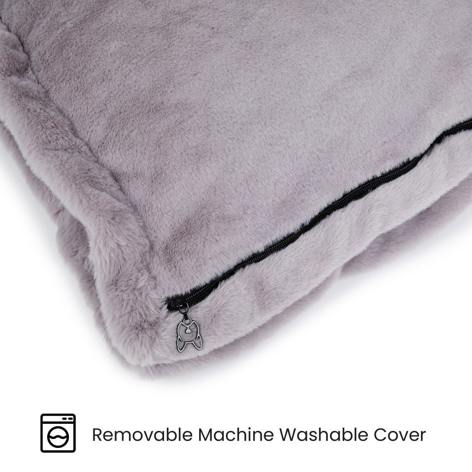 Nandog Pet Gear Removable Cover Large Cloud Pillow Bed Gray - 40 X 30 In