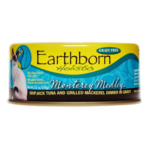 Earthborn Holistic Monterey Medley Grain-Free Moist Canned Cat Food - (5.5 oz) Pack of 24