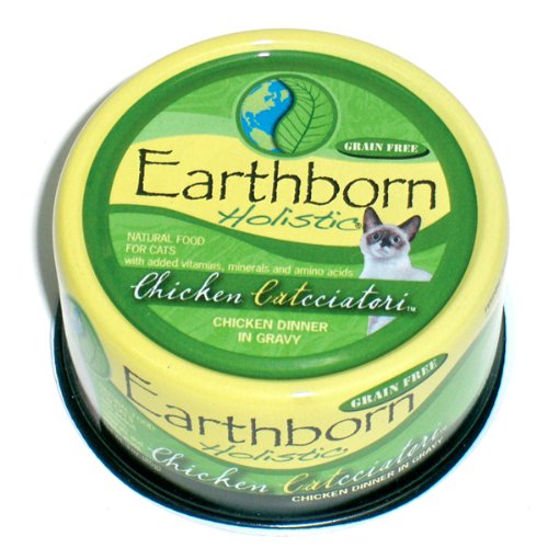 Earthborn Holistic Chicken Catcciatori Grain-Free Moist Canned Cat Food - (5.5 oz) Pack of 24