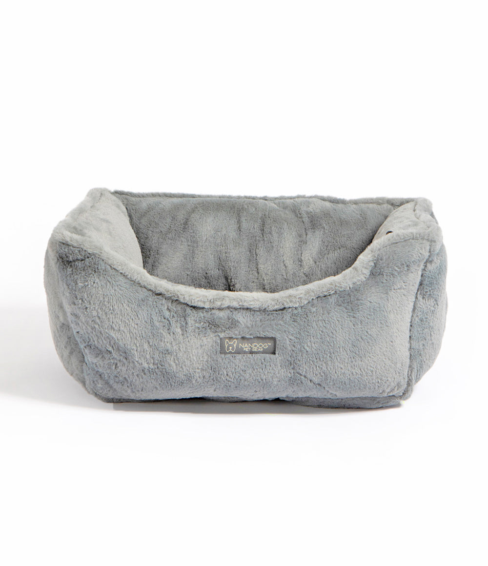 Nandog Cloud Reversible Dog Pet Bed - Light Gray