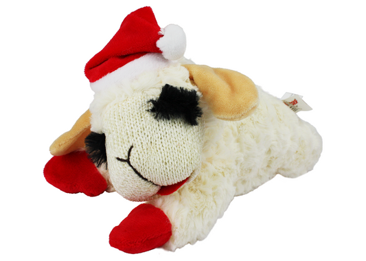 Multipet Holiday Lambchop Toy 6", Small