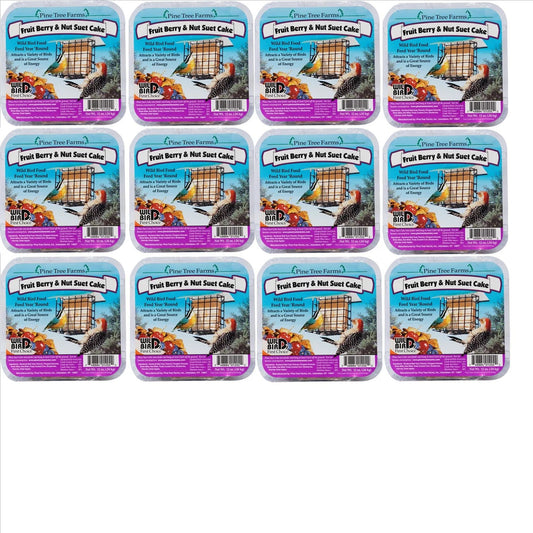 Pine Tree Farms Fruit Berry & Nut Suet Cake 12 oz.- 12pack