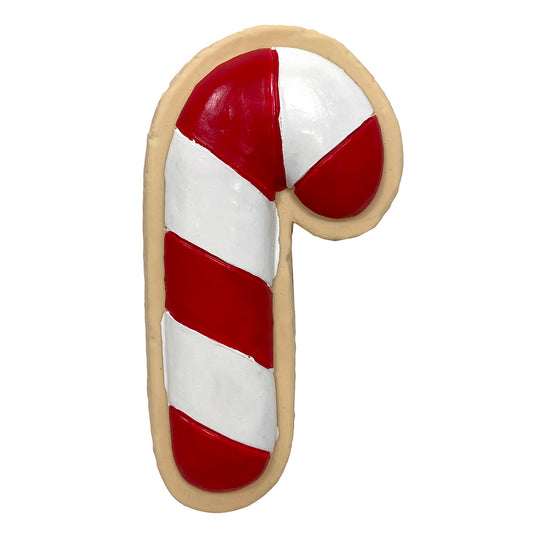 Foufit Holiday Latex Sugar Cookie Dog Toy(Candy Cane)