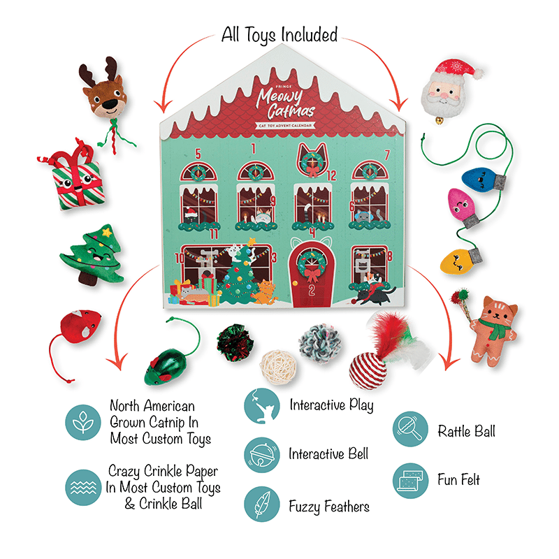 PetShop by Fringe Studio Meowy Catmas Pet Toy Advent Calendar