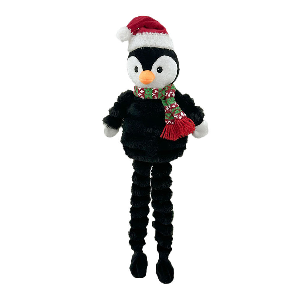 Petlou 26" Christmas Long Leg Penguin Dog Toy