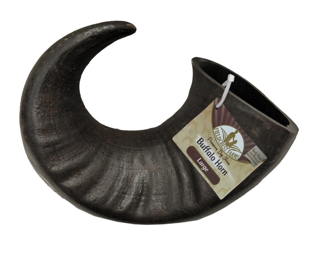 Fieldcrest Farms Buffalo Horn Dog Toy - Large
