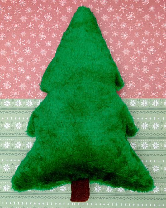 Mutts & Mittens, Inc. Christmas Tree Plush Dog Toy- Medium
