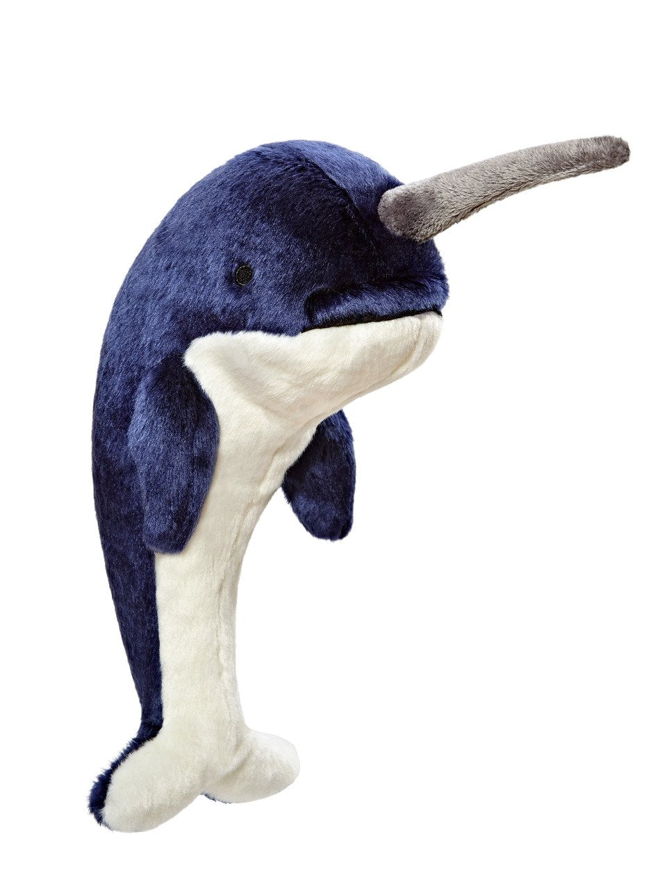 Fluff & Tuff Bleu Narwhal Plush Dog Toy