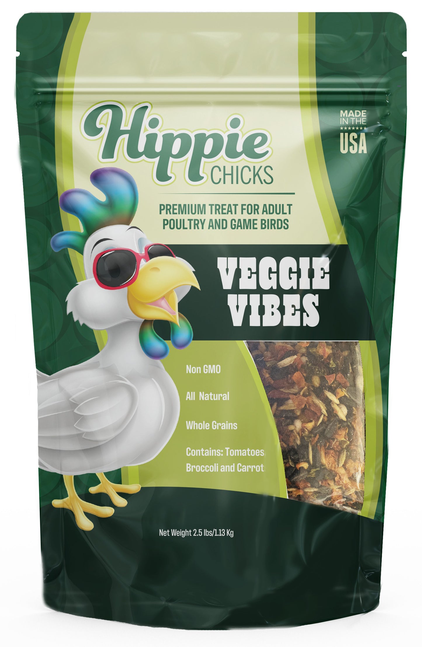 Hippie CHICKS Veggie Vibes Whole Grains Treats - 2.5 Lbs