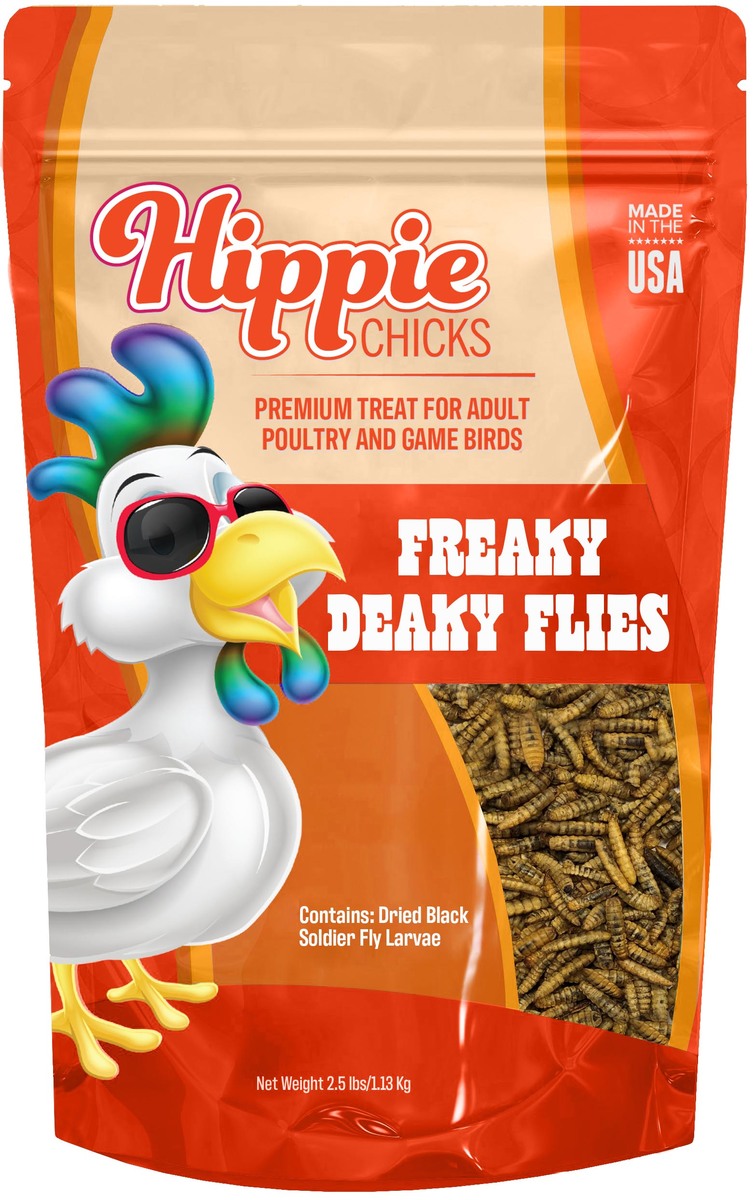 Hippie CHICKS Freaky Deaky Flies Treats - 1 Lbs