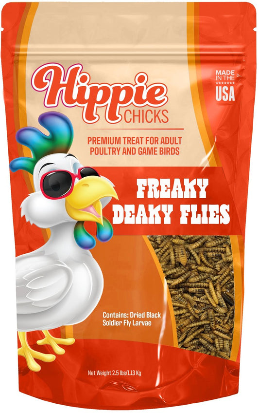 Hippie CHICKS Freaky Deaky Flies Treats - 1 Lbs
