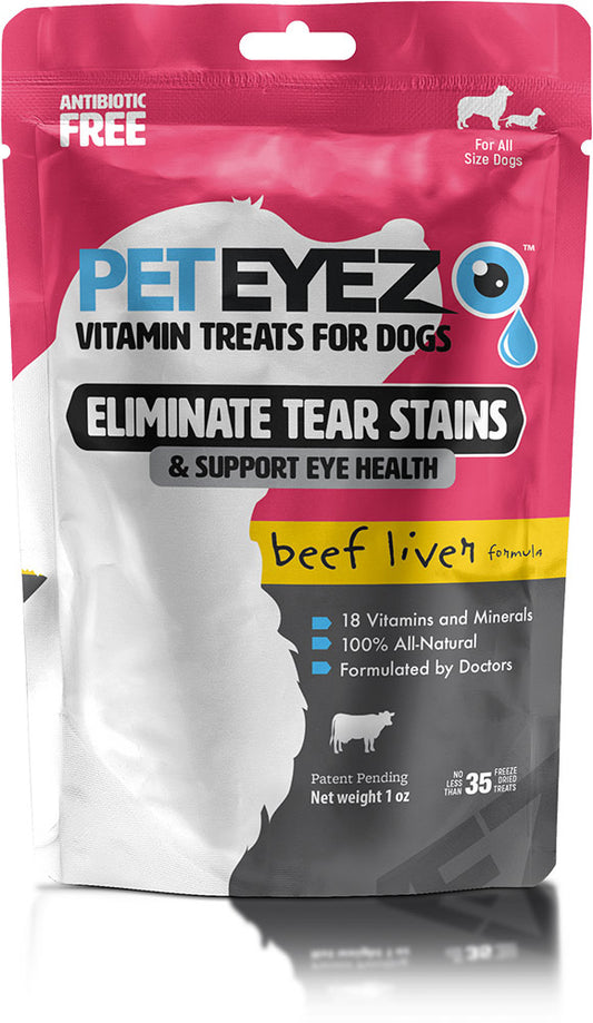 Pet Eyez Vitamin Treats for Dogs - Beef Liver Flavor