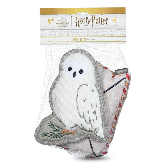 Harry Potter: Holiday Flat Crinkle Tough Toy Letter and Hedwig - 2pc Set