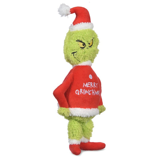 Dr. Seuss: Holiday Merry Grinchmas Grinch Plush Squeaker Toy- 9"