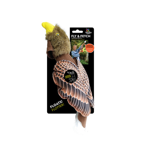 Spunky Pup Fly & Fetch Eagle Flying Dog Toy