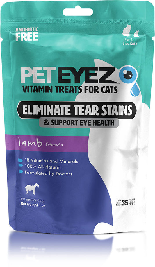 Pet Eyez Vitamin Treats for Cats - Lamb Flavor