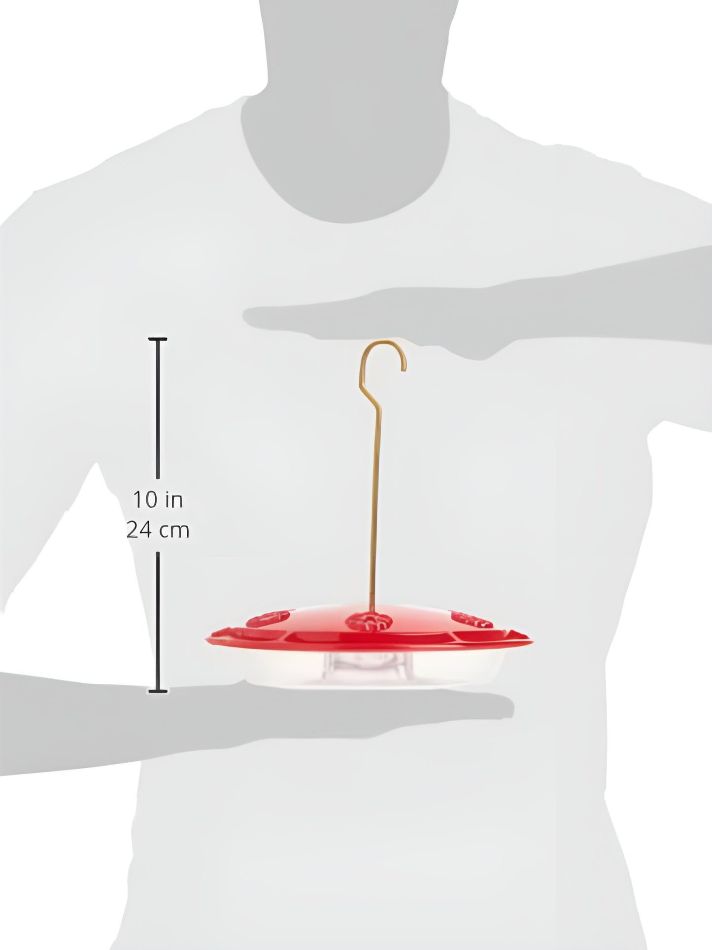 Aspects HummZinger Excel Hanging Hummingbird Feeder with Built in Ant Moat - 16 oz (Red)