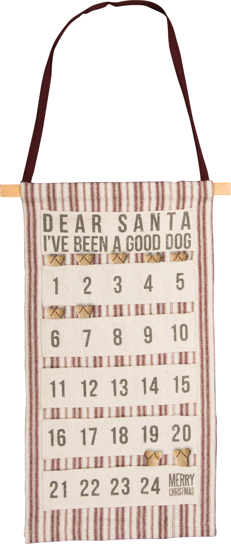 Primitives By Kathy Good Dog Wall Christmas Countdown Advent