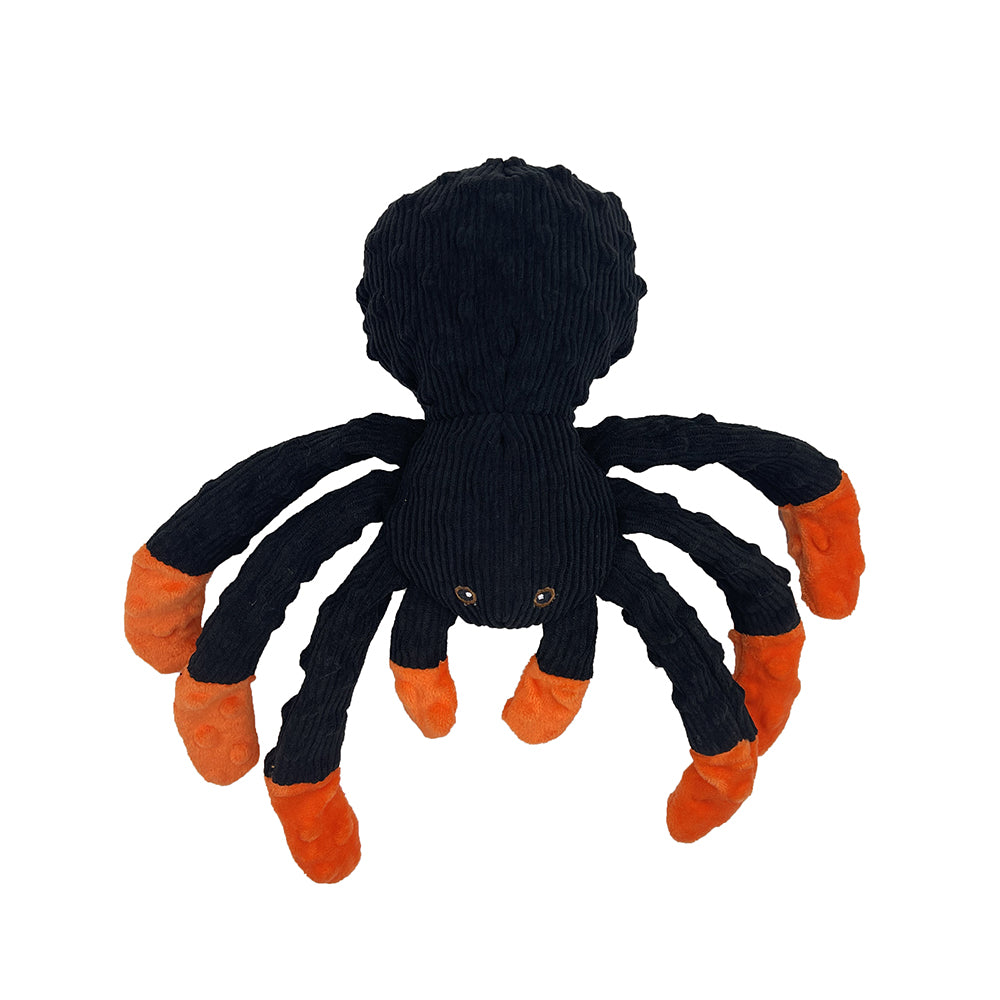 Petlou Dotty Friends 2.0 Spider Shaped Stuffed Dog Toy - 12"