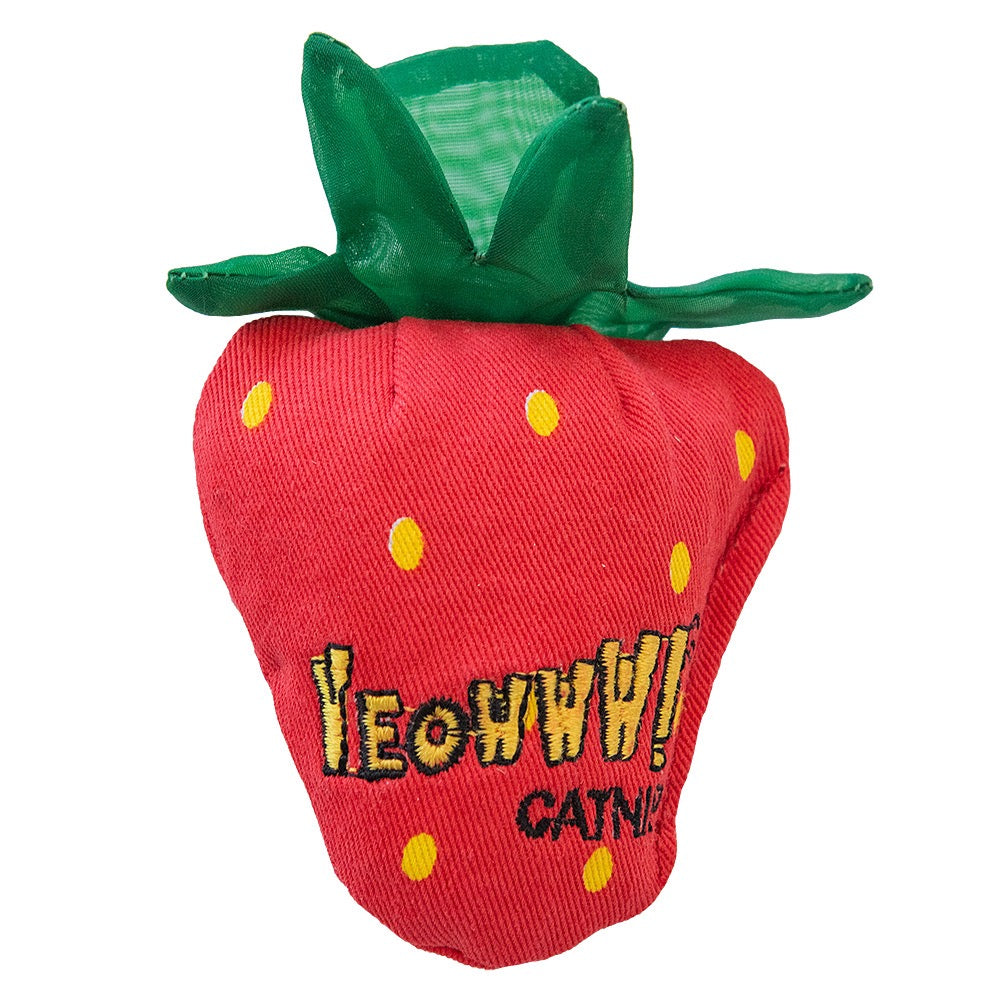 Yeowww! Strawberries Catnip Cat Toy - 3Pack