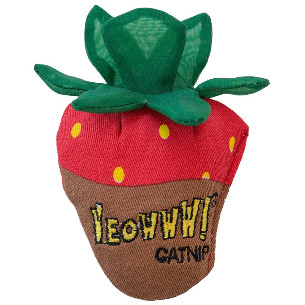 Yeowww! Strawberries Catnip Cat Toy - 3Pack