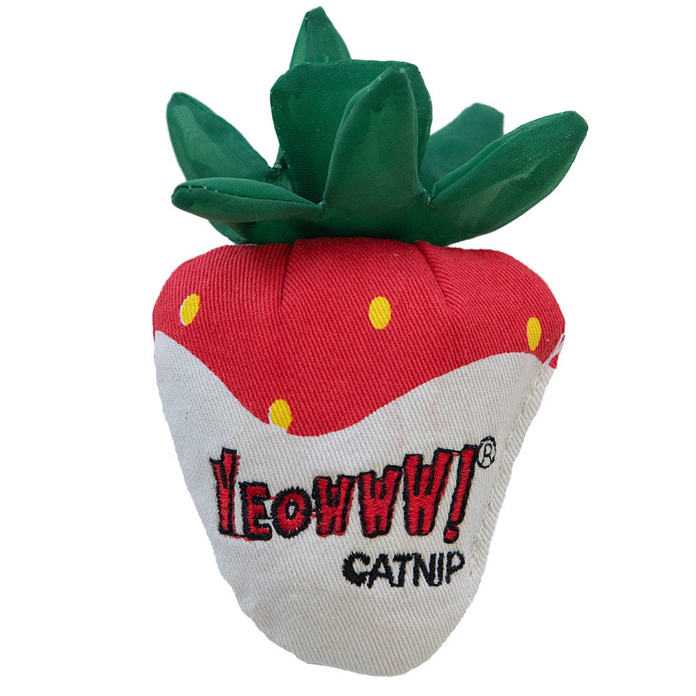 Yeowww! Strawberries Catnip Cat Toy - 3Pack