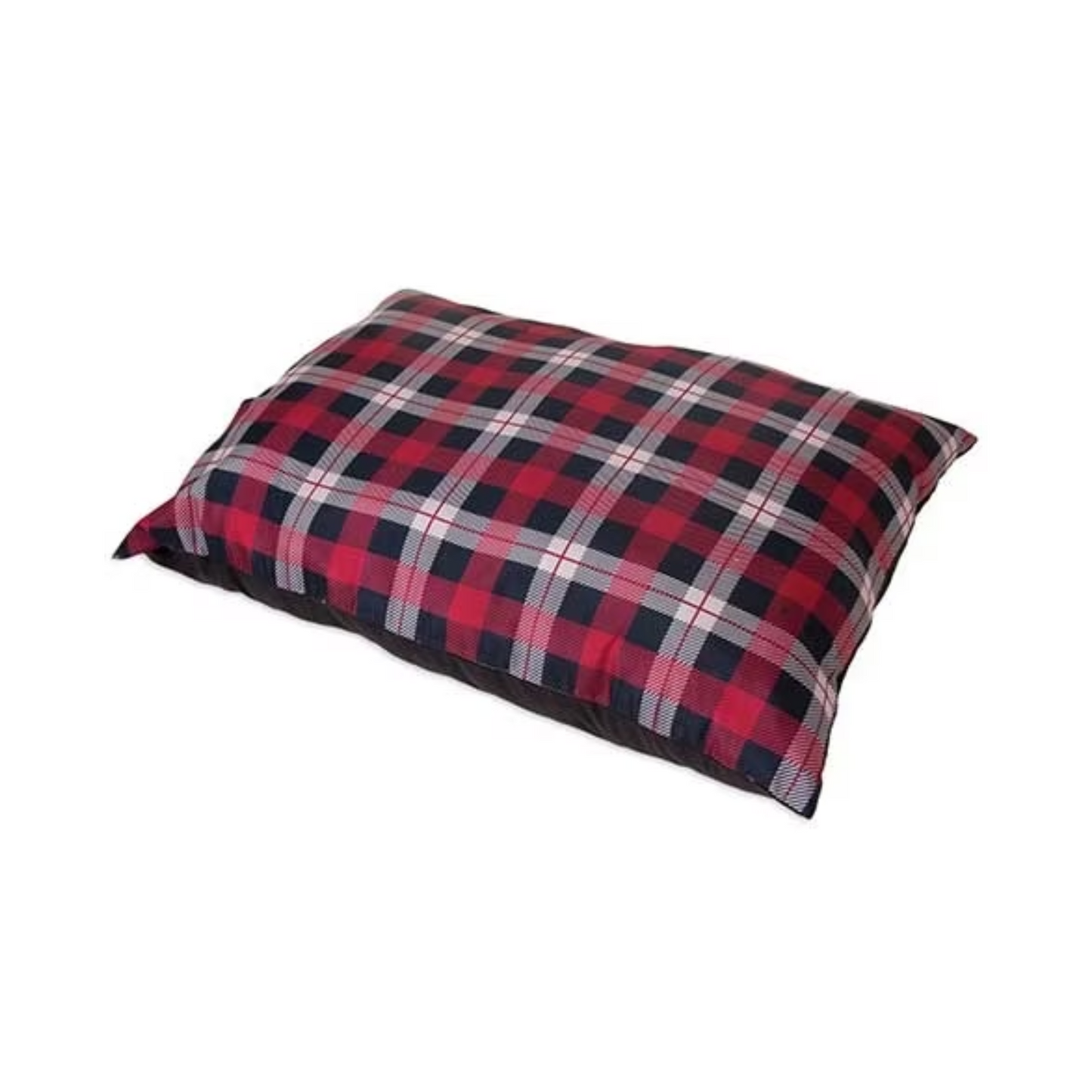 Petmate Plaid Pillow Dog Bed - Red Plaid