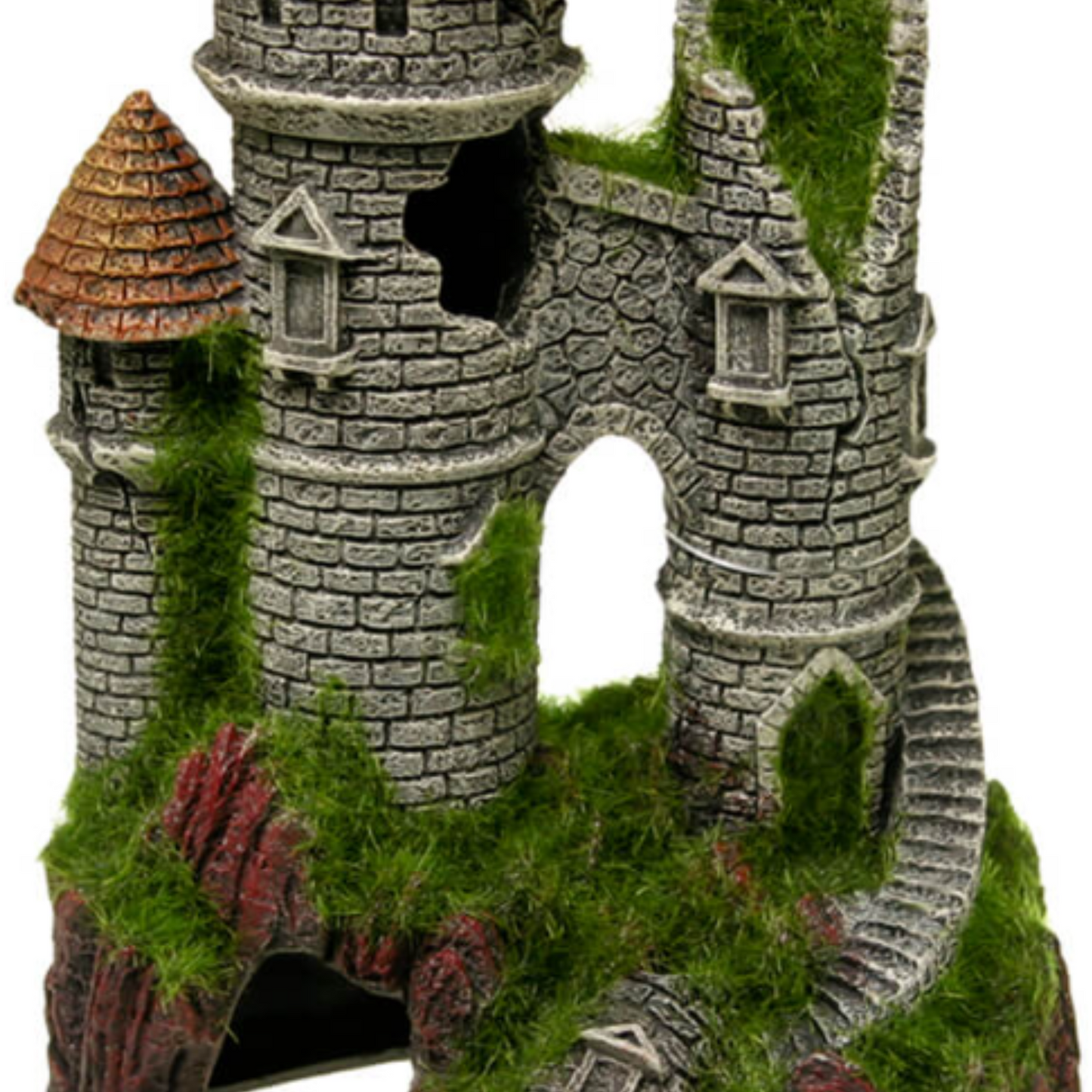 Blue Ribbon Pet Products Exotic Environments Mountain Top Citadel with Moss- DS